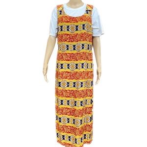 Vintage 80’s Sunshine Starshine A Halmode Co. Overall maxi dress size 14